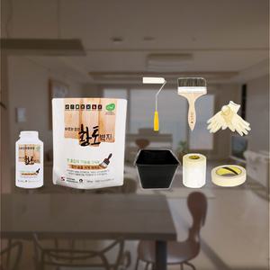 친환경페인트 5kg 세트구성 풀바른벽지 단열 천연 벽지용 편백 천연원료 벽지대용