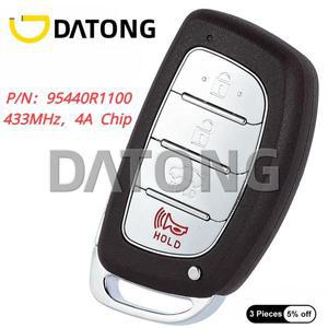 Datong 현대 HB20 2020 자동 스마트 리모컨 키 교체 포브 4 버튼 433MHz 4A 칩 95440-R1100