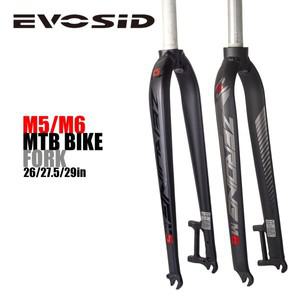 EVOSID 포크 M5 M6 MTB 알루미늄 합금 26/27.5/29er 타이어 도로 자전거 V 브레이크 프론트 적합