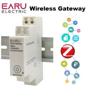 투야 스마트봇Tuya 무선 Zigbee 브리지 스마트 홈 AC100 ~ 240V 5060Hz Din-Rail 게이트웨이 허브 Alexa Go