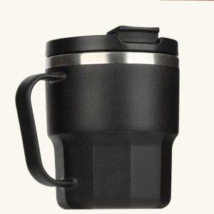 앳지 이중스텐머그 400ml 커피 손잡이 뚜껑 머그컵