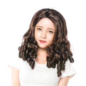 다크브라운 웨이브 가발 여장 파티가발 행사 공연