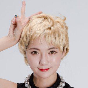 아이돌 가발 골드 파티가발 행사 축제 공연 연극
