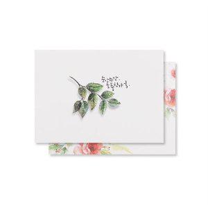 캘리 베이직 수채화 엽서 2종 올데이 SET 020 PC