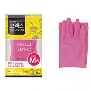 고무장갑 베이직 코멕스 주방 청소 올데이 한손 왼쪽