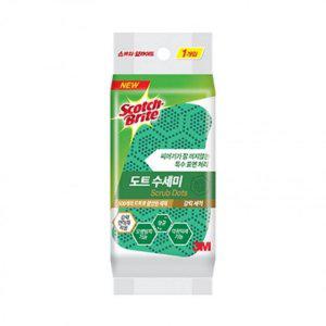 스카치브라이트 3M 추천 1861 강력 꾸안꾸 도트수세미