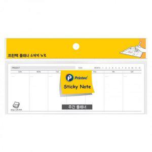 PL204W 인기 프린텍 플래너스티키노트 주간 감성 204x