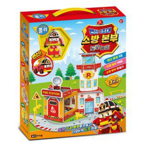 지나월드 교통놀이 로보카폴리 변신 구조대 도로놀이 소방본부 (334364) 운전놀이 자동차놀이