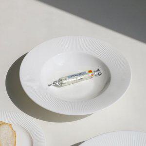크림화이트 1인 혼밥 혼식 파스타볼 22cm 1p