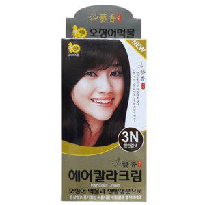 에향 헤어염색약 칼라크림 먹물새치커버 3N 진한갈색