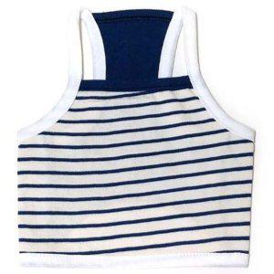 강아지여름옷 스트라이프 나시 네이비 1P 애견옷 예쁜