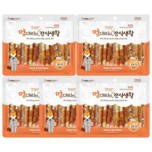 애견 간식 멍대리 치킨 비스켓 300g 5P 강아지 육포