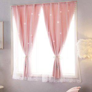 붙이는 펀칭 암막커튼 100X150 별빛햇살 무타공커튼