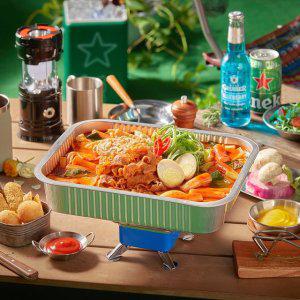 (담짜몰)매콤한 우삼겹 냄비 떡볶이 밀키트(3인분)