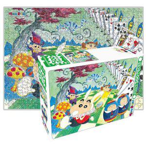 짱구는못말려 500pcs 직소 퍼즐 이상한나라 1P 맞추기