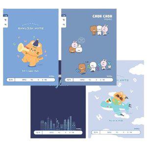 초등 10줄 넓은줄 영어공책 10개 세트 랜덤 1P 노트