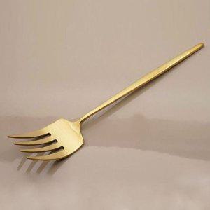 아벨라 다대포크 요리포크 식당 서빙 포크 무광골드