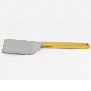 스텐 뒤집개 철판볶음 피자 스파츌라 우드 사각 왕대