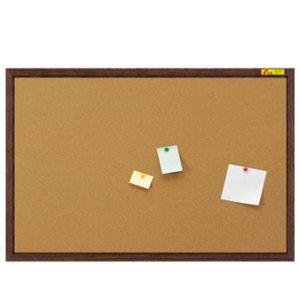 코르크 게시판 알리판 웬지프레임 120x80cm 천연콜크