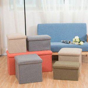 쿨샵 공간박스 수납 패브릭 의자정리함 수납 대