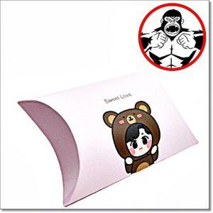 럭키 선물박스 곰인형탈 100x100x40mm 1묶음100장