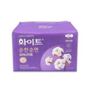 화이트 순한순면 맥시슬림 오버나이트 날개형 12개입