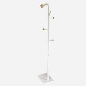 우드 이동식 행거 옷걸이 선반 행거봉 화이트 1440mm