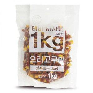 강아지 간식 오리 고구마 사사미 1kg 반려견 스낵