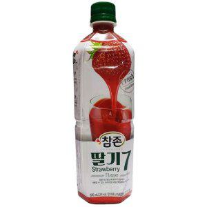 음료 에이드 식재료 참존식품 딸기원액 835ml 1개