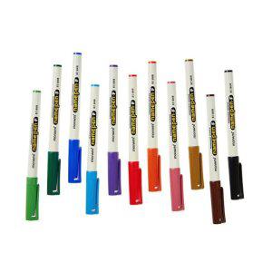 학교 학생 문구 모나미 네임펜 중간글씨용 12색 세트