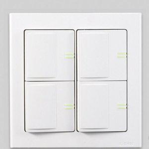 가정용 스마트 디자인 중4구 와이드스위치 1로 야광