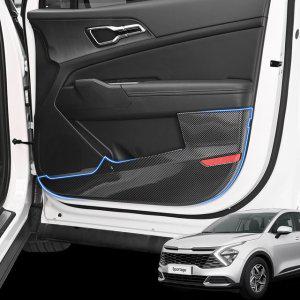 스포티지 NQ5 튜닝 도어 킥커버 카본 몰딩