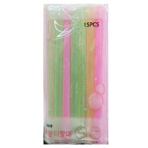 부드러운 흡입 빨대 버블티 전용 빨대 10봉 빨대