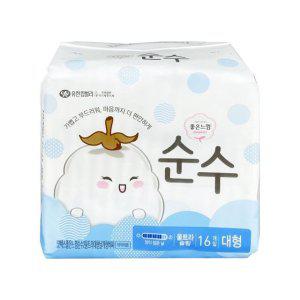 1+1이벤트 좋은느낌 순수 울트라슬림 대형 16입 생리