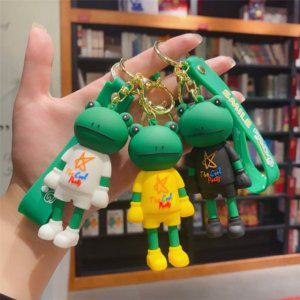 스마일 개구리 데일리 키홀더 커플 클래식 키링 1P 바