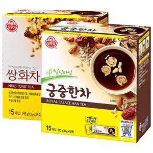 오뚜기 쌍화차 15T+궁중한차 15T