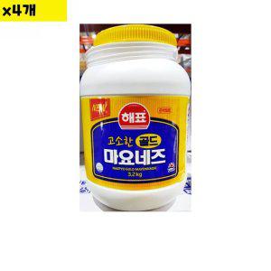 식자재 도매 유통 은박 마요네즈 해표 3.2Kg x4개