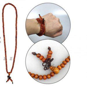 염주팔찌 목걸이 캐주얼 IS 팔찌 필수템 향나무 목걸