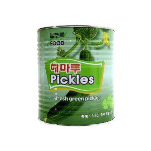 늘푸른푸드 슬라이스 해마루피클 3Kg 대용량 슬라이스