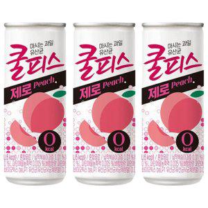 동원 쿨피스 제로 복숭아 230ml x 60캔 (30캔 2박스)