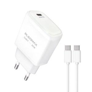 플레오맥스 PMQC-GAN2000CT 20W PD 고속충전기 케이블