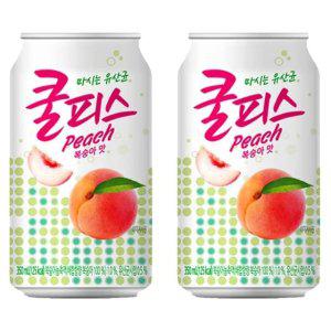 복숭아맛 음료수 350ml 24캔 청량 음료음료 쿨피스