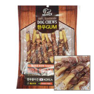 강아지 수제 껌간식 칠면조 트위스트 60g 1P 개껌