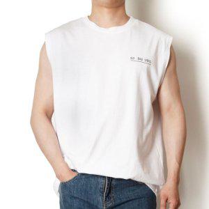 남자민소매 겨울룩 민소매나시 운동나시 티셔츠