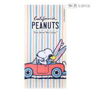 송월타올 스누피 드라이브76 대형 비치 타올 타월 1장