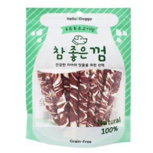 헬로도기 참좋은껌 우유+소고기맛 스틱 15p