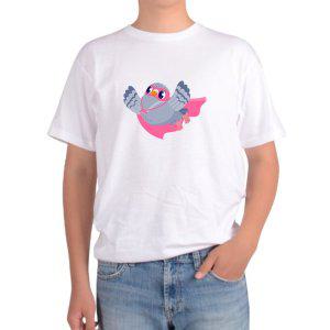 오버핏 반팔티 아기새 망토 만화주인공 디자인의류