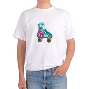 오버핏 반팔티 롤러스케이트 신발 롤러장 디자인의류