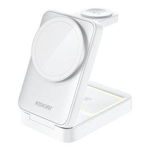 폴딩 맥세이프 3in1 무선충전기 화이트 핸드폰충전기