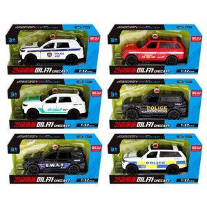 미니카 긴급 다이캐스팅 풀백기능 출동 미니자동차 자